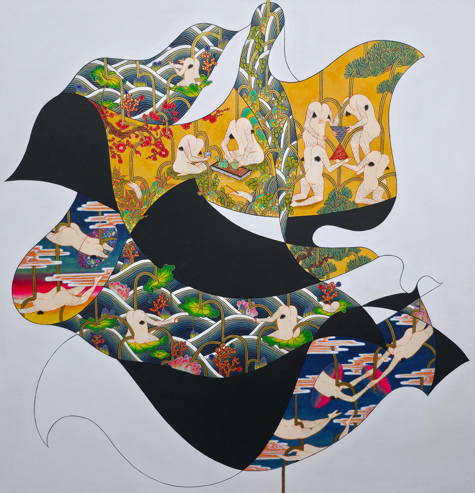 Songnyeo Lyoo, Interraced Tapestry #04, 2025