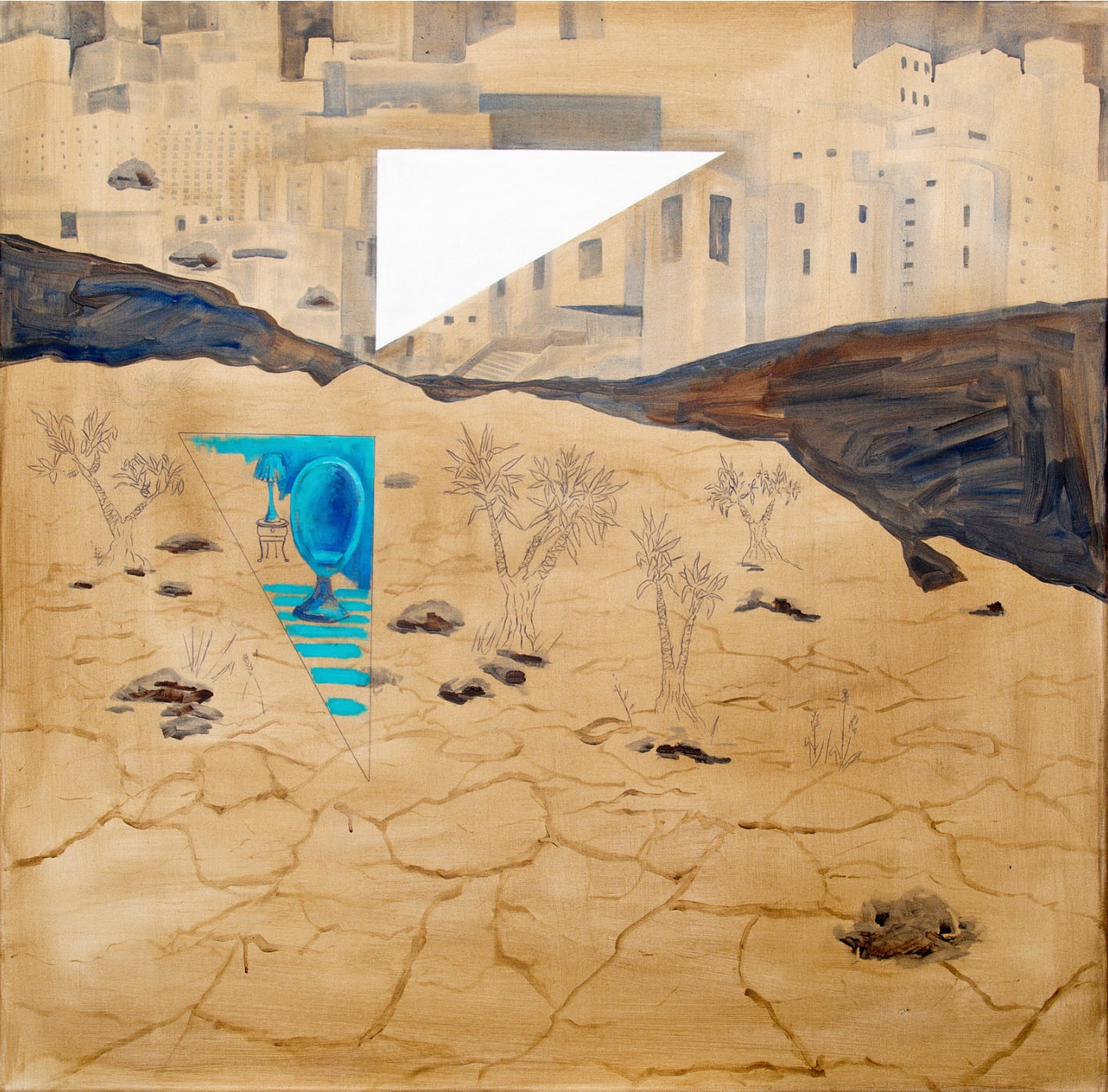 Adrian Scicluna, Blue Chair, 2015