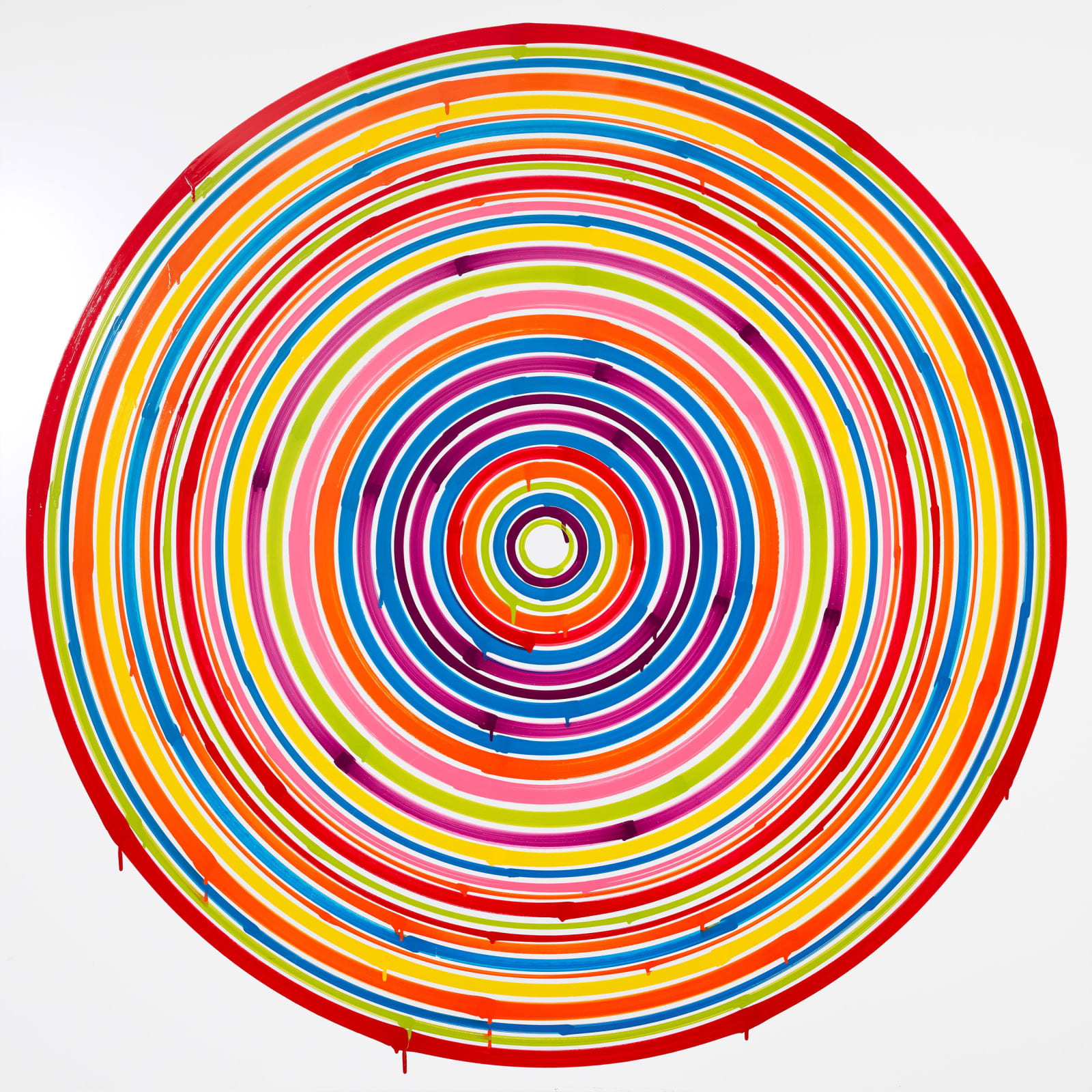 Rob and Nick Carter, Spectrum Circle Robot Painting, 2021