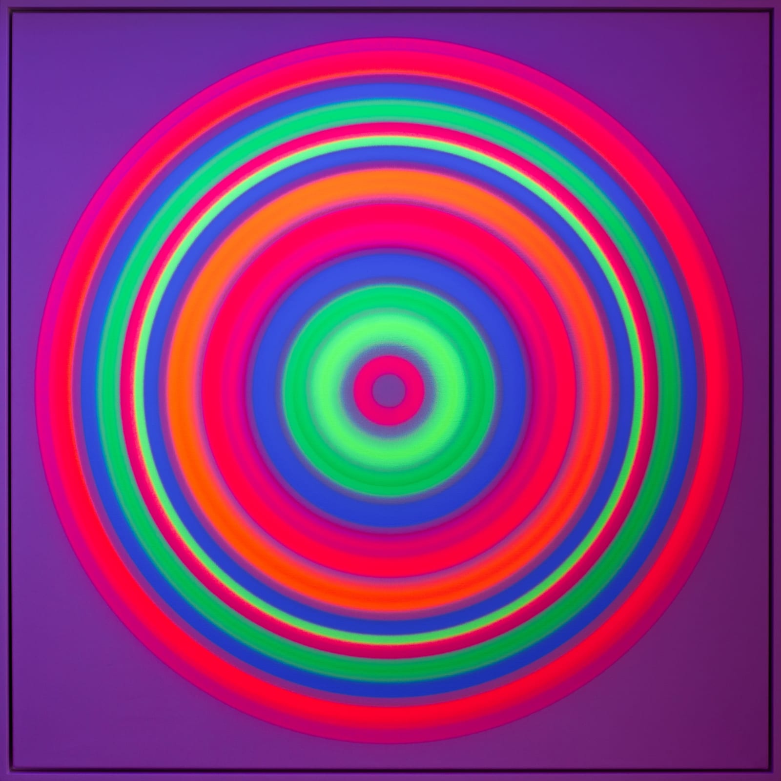 Rob and Nick Carter, Large Spectrum Circle, Fluorescent Paint II, 2025