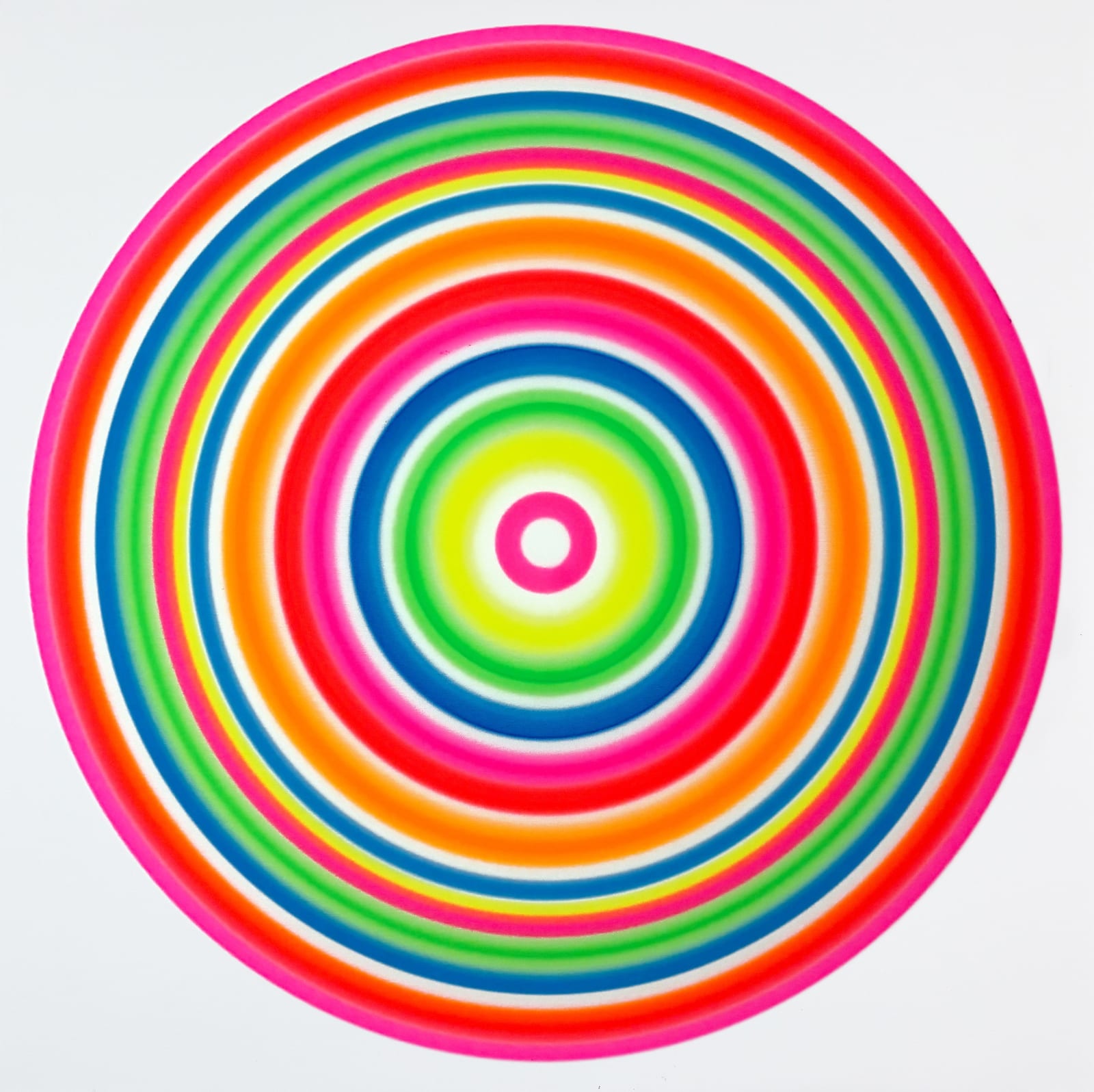 Rob and Nick Carter, Large Spectrum Circle, Fluorescent Paint II, 2025