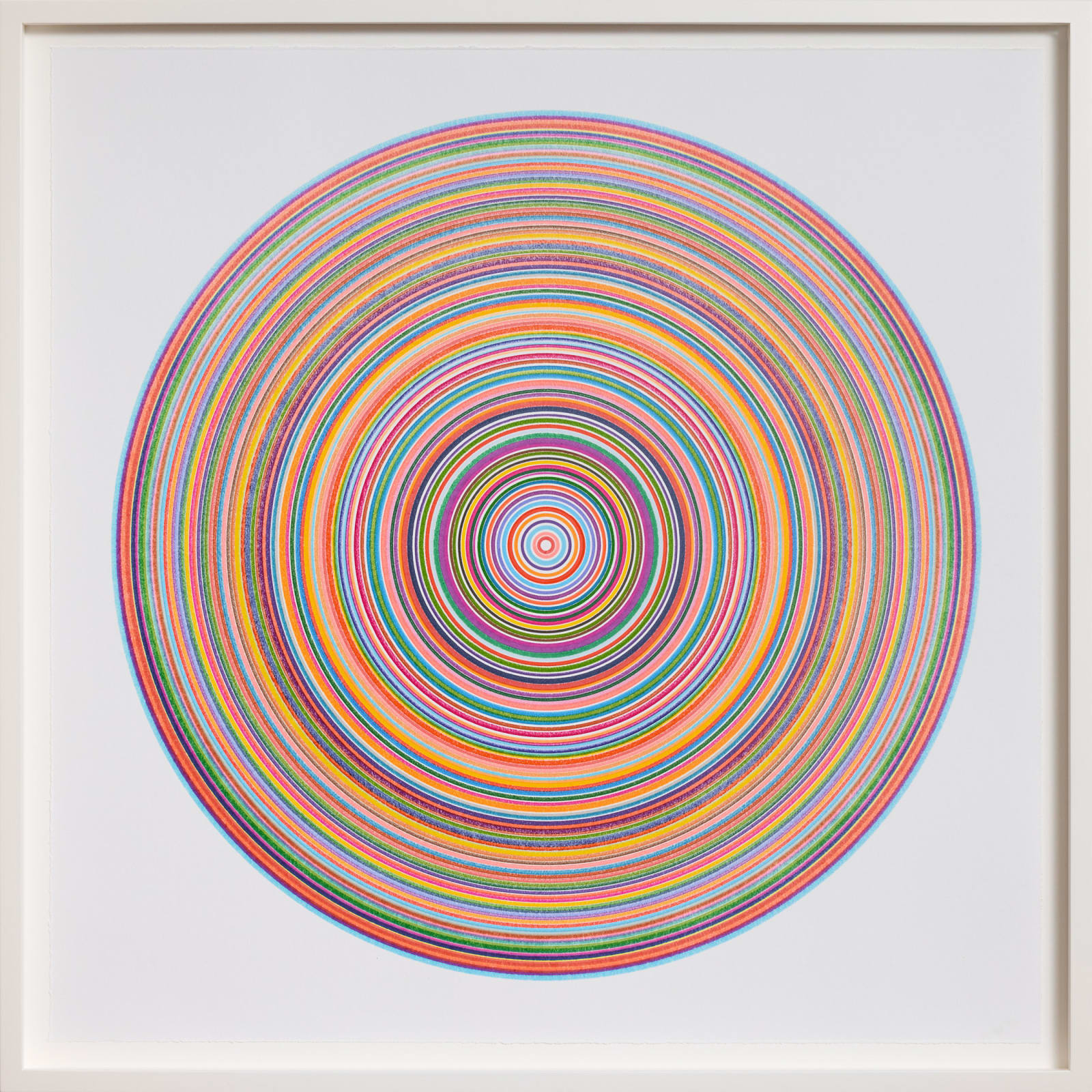 Rob and Nick Carter, Small Spectrum Circle, Crayon, 2025