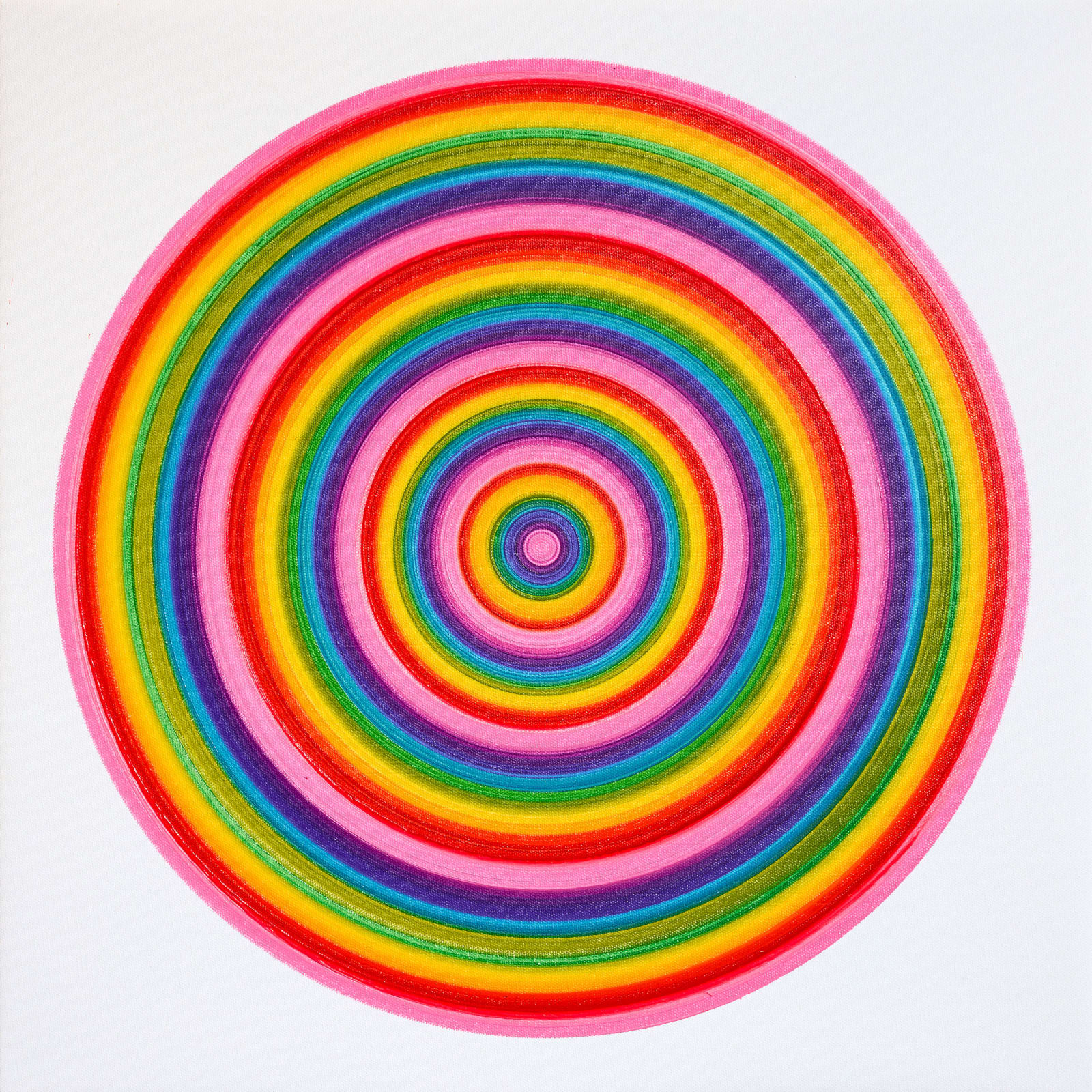 Rob and Nick Carter, Small Spectrum Circle, Oil I, 2025