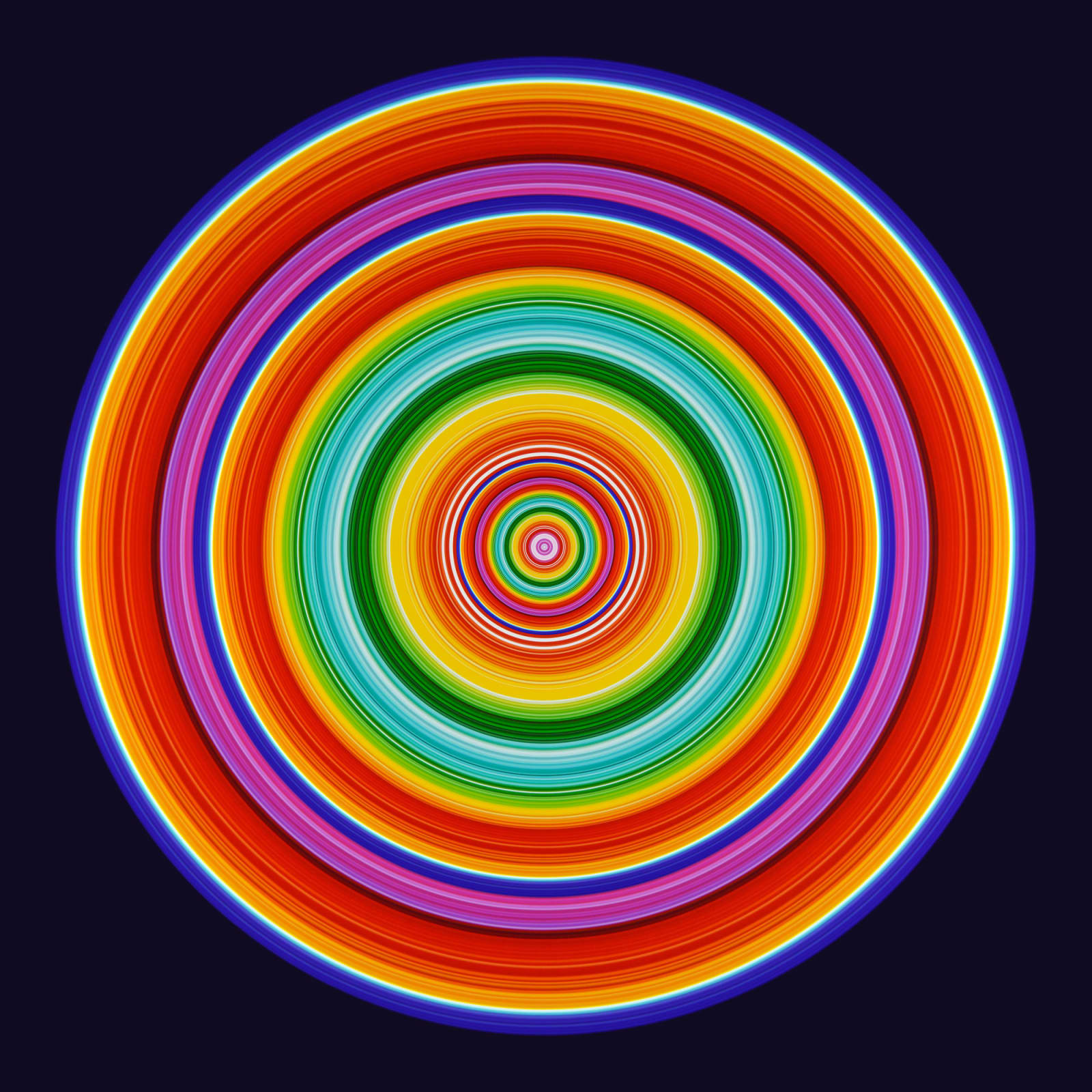 Rob and Nick Carter, Spectrum Circle Print, 2018