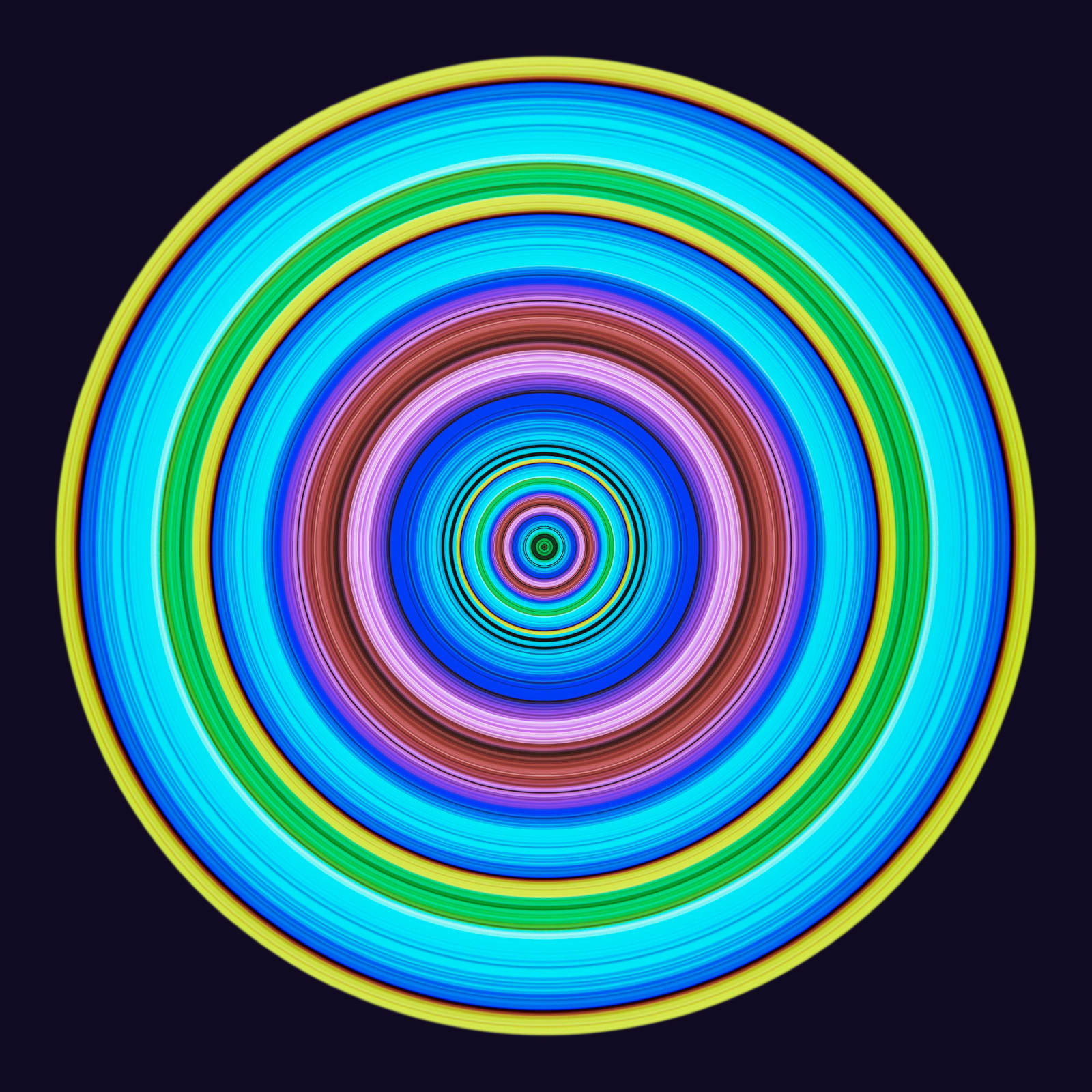 Rob and Nick Carter, Spectrum Circle Inverted Print, 2025