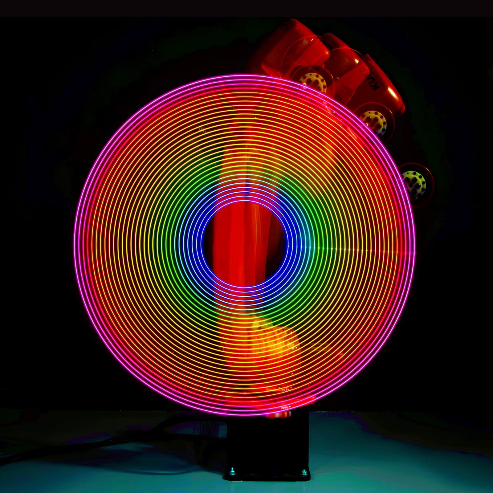 Rob and Nick Carter, Robot Light Drawing, Spectrum Circl, 2022