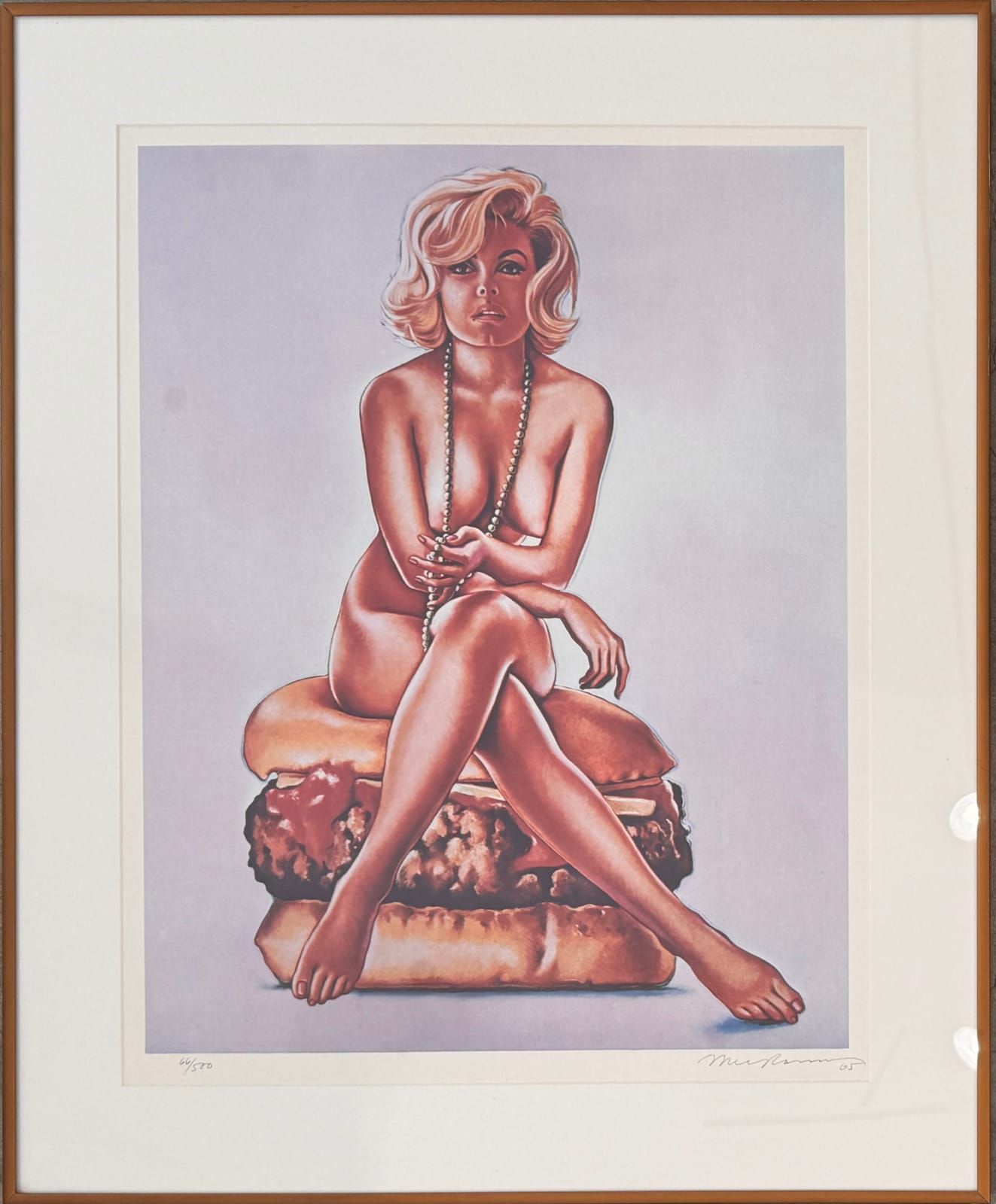 Mel Ramos, Virna Burger (Hamburger Girl), 1965