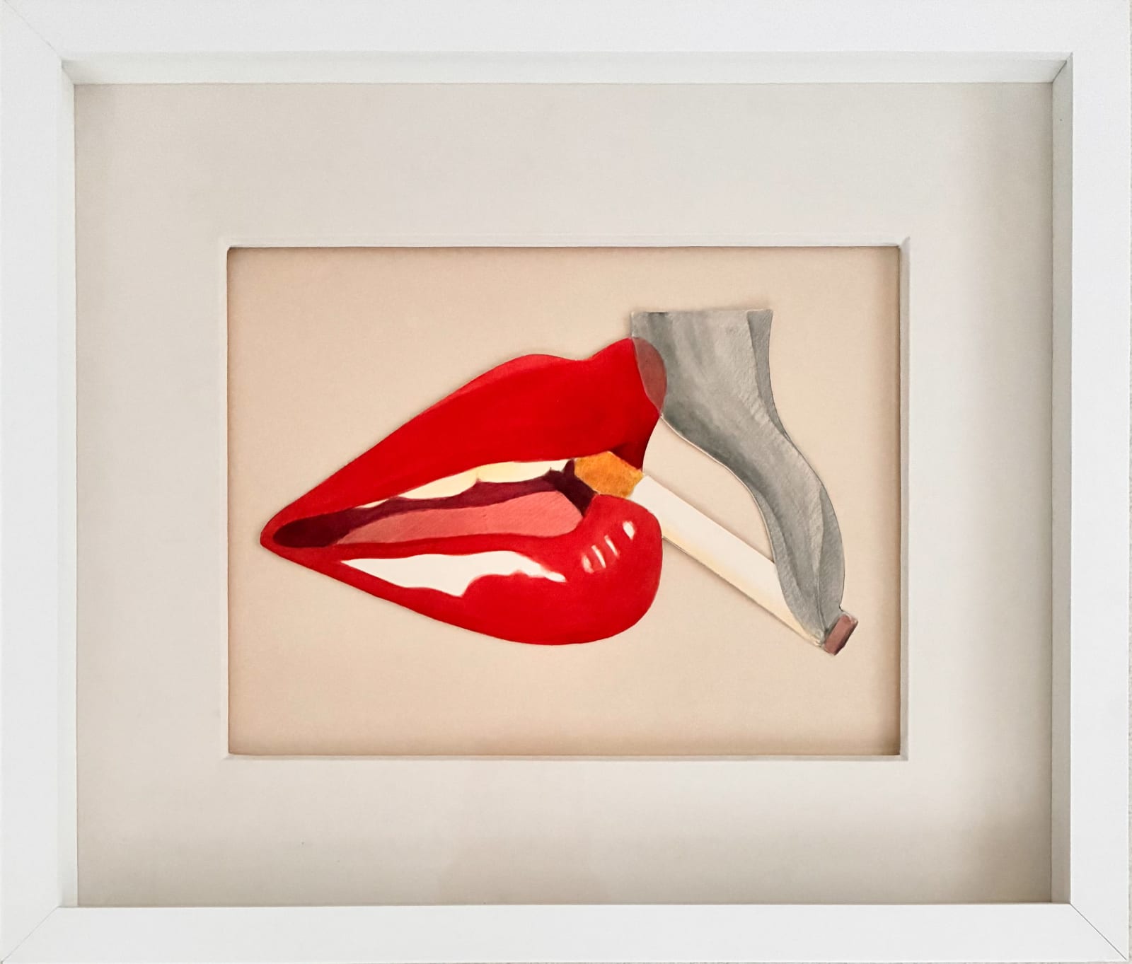 Tom Wesselmann, SMOKER STUDY (USING MOUTH #16), 1967 & 1972