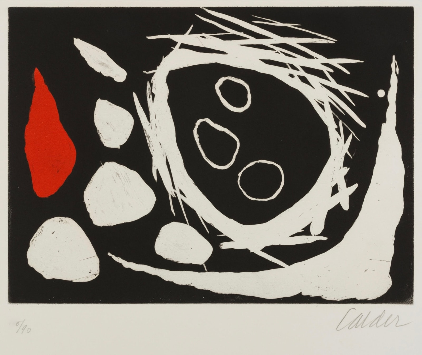 Alexander Calder, Le crâne dans le nid, 1961