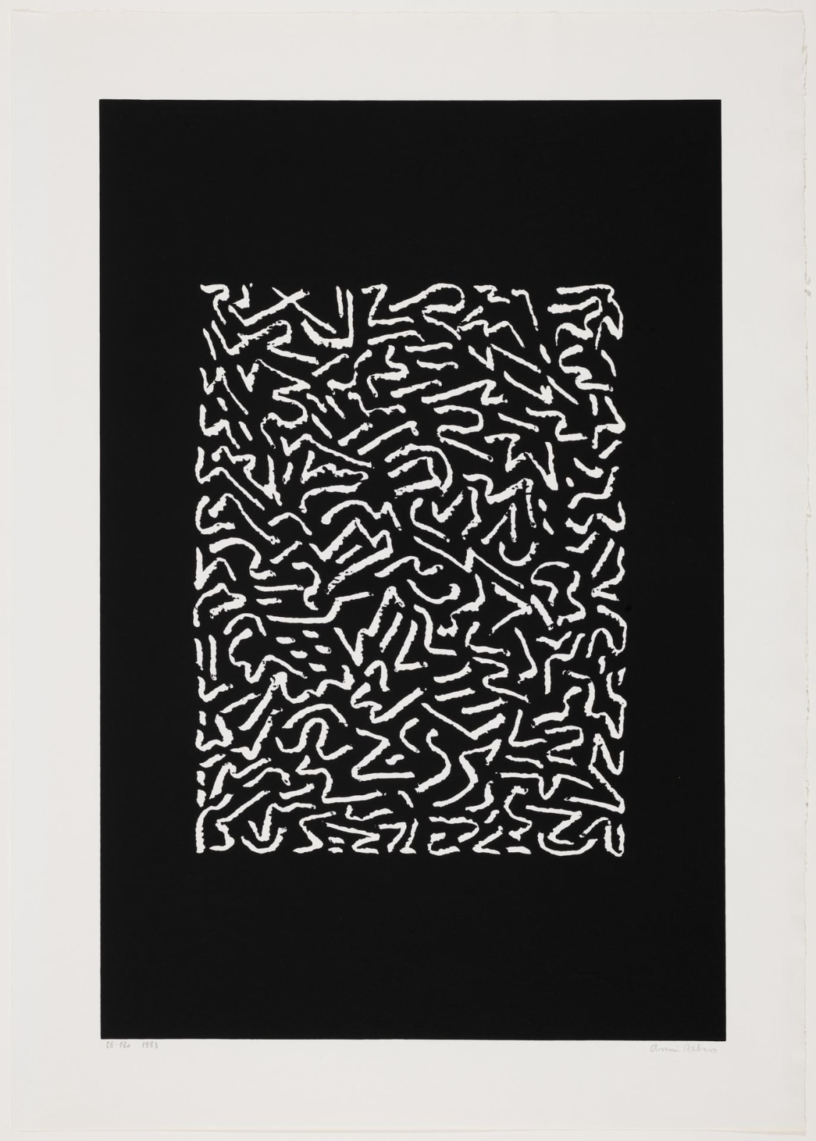 Anni Albers, Untitled 8 of 9 (from Connections 1925-1983), 1925/1983