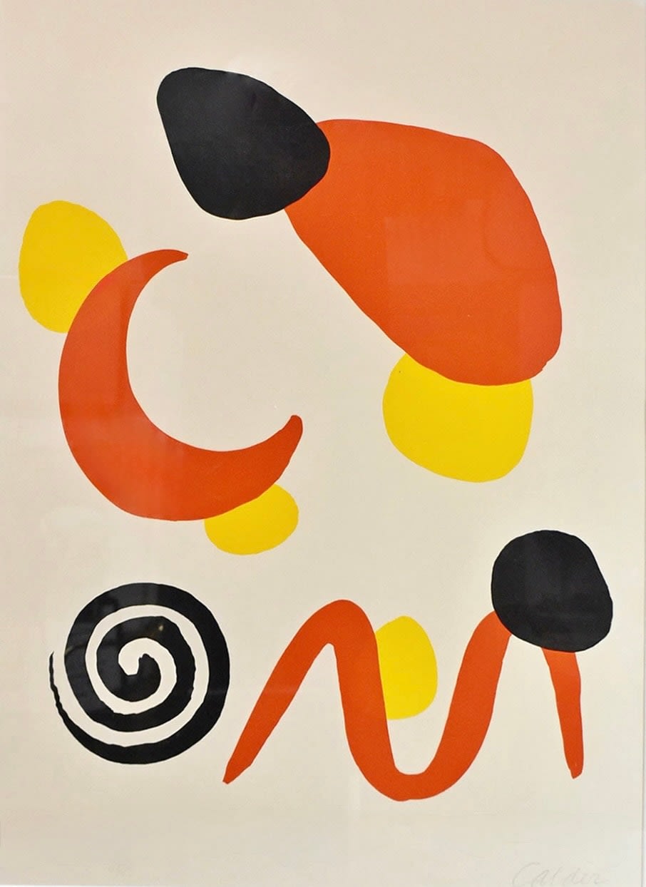 Alexander Calder, Red Moon and Swirl, 1965