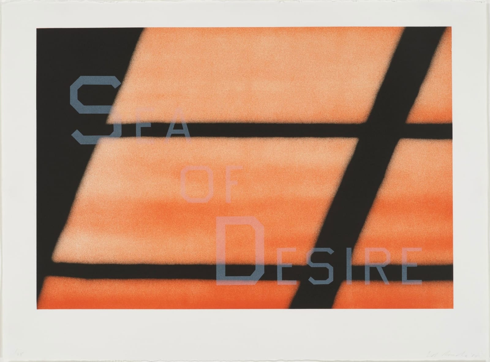Ed Ruscha, Sea of Desire, 1984