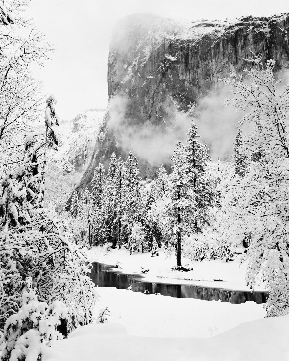 Ansel Adams, El Capitan, Winter, Yosemite National Park, California, 1950