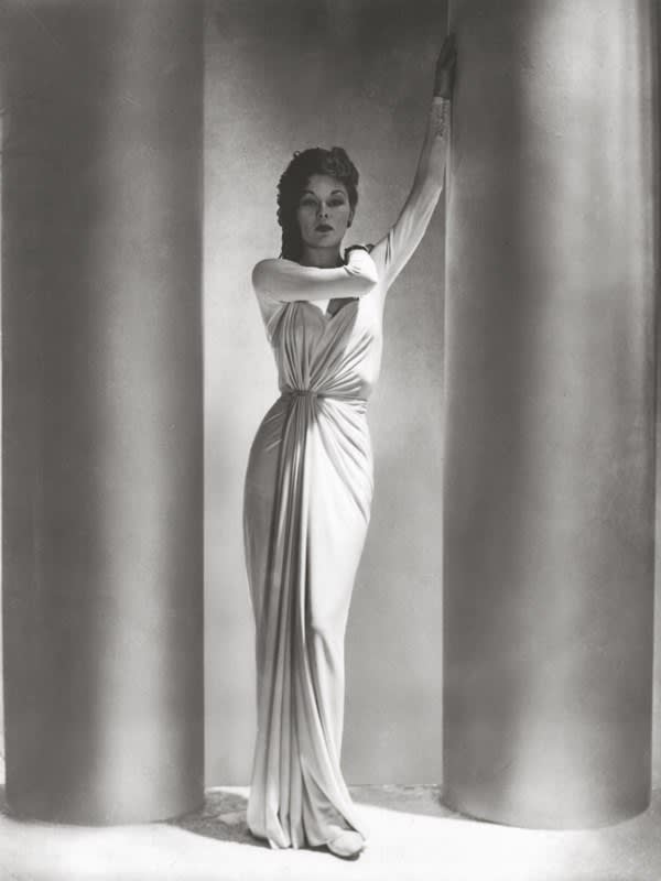 Horst P. Horst, Alix Dress, Fashion, Lud with Columns, Paris, 1938