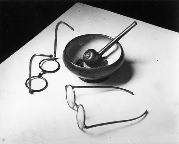 Andre Kertesz, Mondrian's Glasses and Pipe, Paris, France, 1926