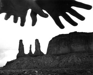 Arno Rafael Minkkinen, Three Sisters, Monument Valley, 1999