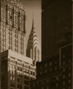 Tom Baril, Chrysler Building from Madison Avenue (663), 1999
