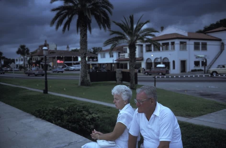 Alex Webb, St. Augustine (elderly couple on bench), 1989