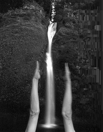 Arno Rafael Minkkinen, Horsetail Falls, Columbia River Gorge, Oregon, 2001