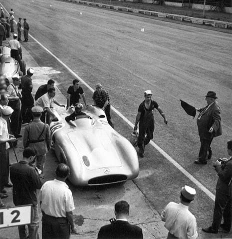 Jesse Alexander, Juan Manuel Fangio, Mercedes W196, Grand Prix of Italy, Monza, 1955, 1955