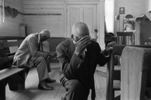 Constantine Manos, Daufuskie Island, South Carolina (man praying), 1952