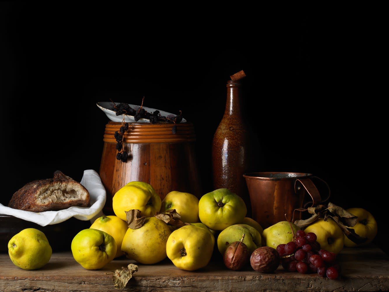 Paulette Tavormina, Still Life With Quince and Jug, After L.M., 2014