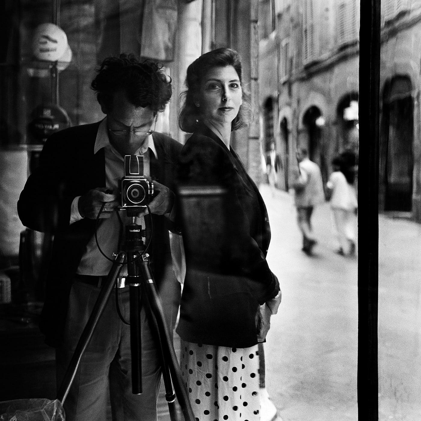 Rodney Smith, Self Portrait with Leslie, Siena, Italy, 1990