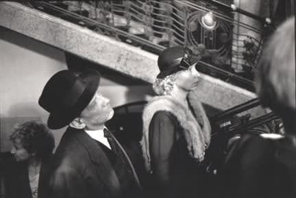 Paul Ickovic, Prague, Czechoslovakia (Couple in Hats on Escalator), 1980