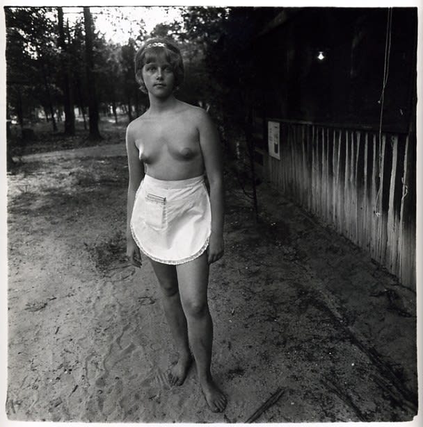 Diane Arbus, A young waitress at a nudist camp, N.J., 1963/1978