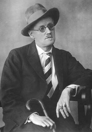 Berenice Abbott, James Joyce with hat and glasses, 1928/1970s