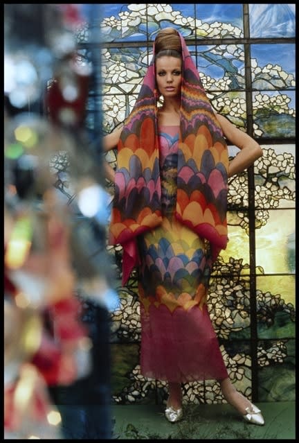 Gordon Parks, Veruschka Models Dress by Pauline Trigère for Vogue (55.029), GP08104, 1965