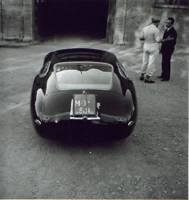 Jesse Alexander, Maserati 4.5 coupe prototype at Modena, 1957