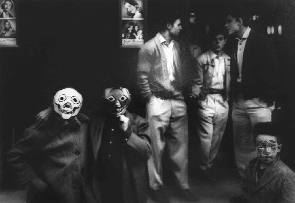William Klein, Masks Pose, Halloween, New York, 1955