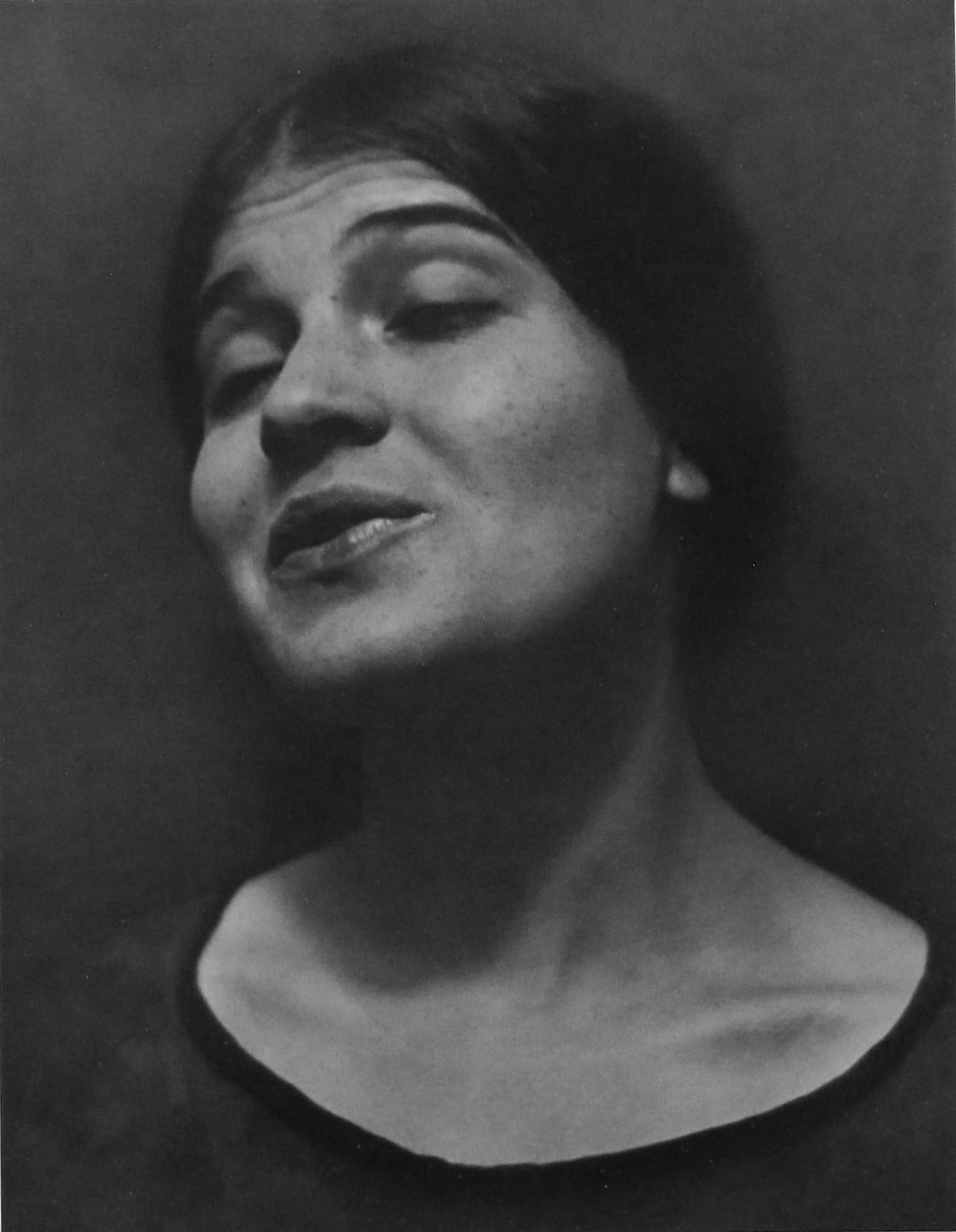 Edward Weston, Tina Reciting 34PO, 1924
