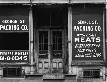 Harry Callahan, Untitled (George Street Meat Packing)