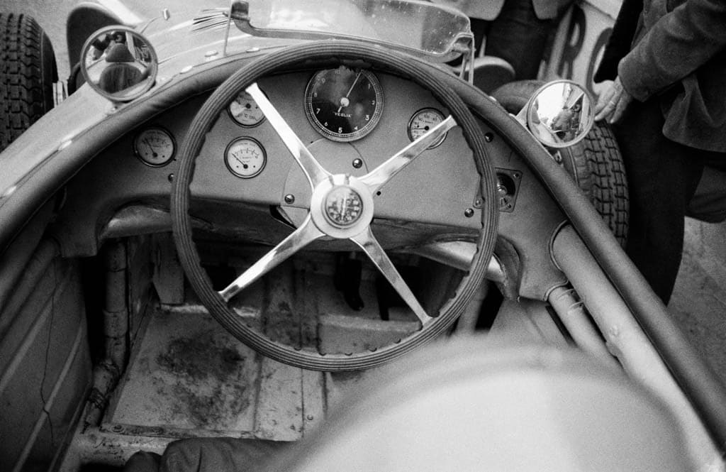 Jesse Alexander, Bugatti F1 Cockpit, French Grand Prix, Reims-Gueux, Reims, France, 1956
