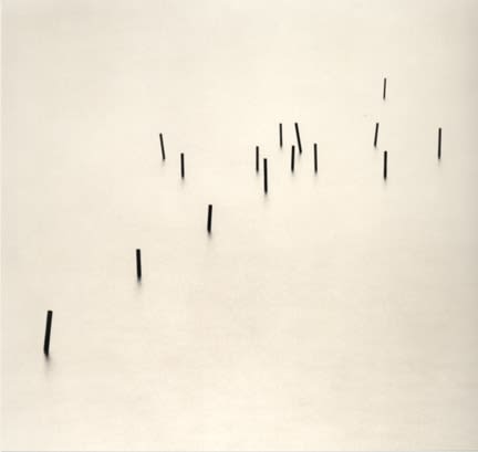 Michael Kenna, Fifteen Poles, Lake Yamanaka, Honshu, Japan, 2001