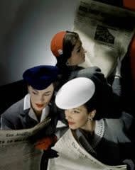 Horst P. Horst, Hats by Best, Lord and Taylor and MME Pauline, Gloves by Dawnelle, 1943