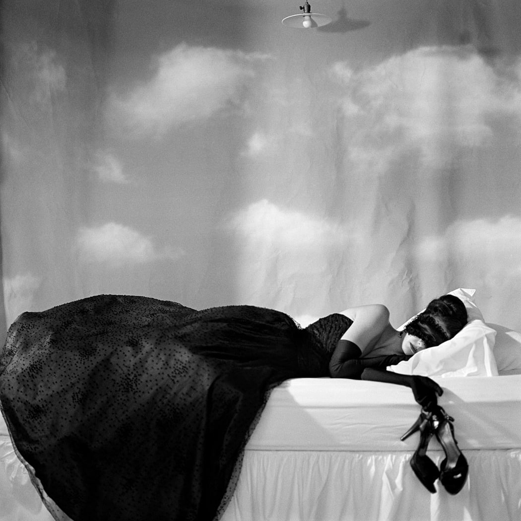 Rodney Smith, Zoe sleeping with mask, Snedens Landing, NY, 2007