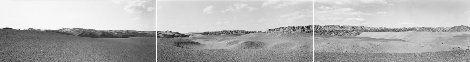 Lois Conner, From Mogao Ku, looking towards Sanwei Shan, across the desert, 1991