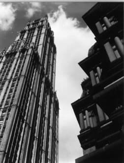 Ralph Steiner, Woolworth Building and the Old Post Office, 1922/1981