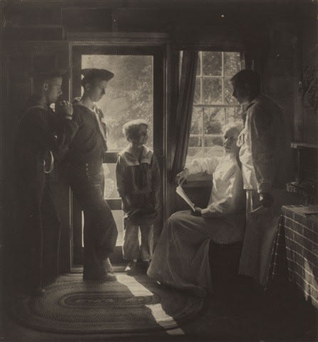 Gertrude Käsebier, Sunshine in the House (Clarence H. White and family), 1913