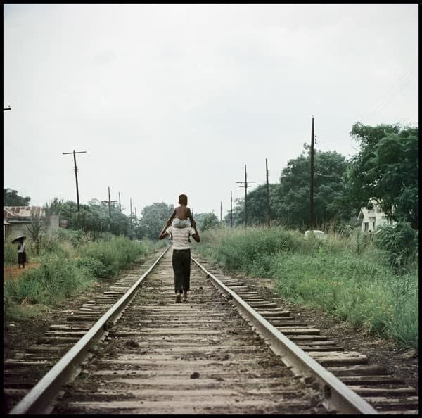 Gordon Parks, Untitled, Alabama (37.038) (Railroad Tracks), 1956