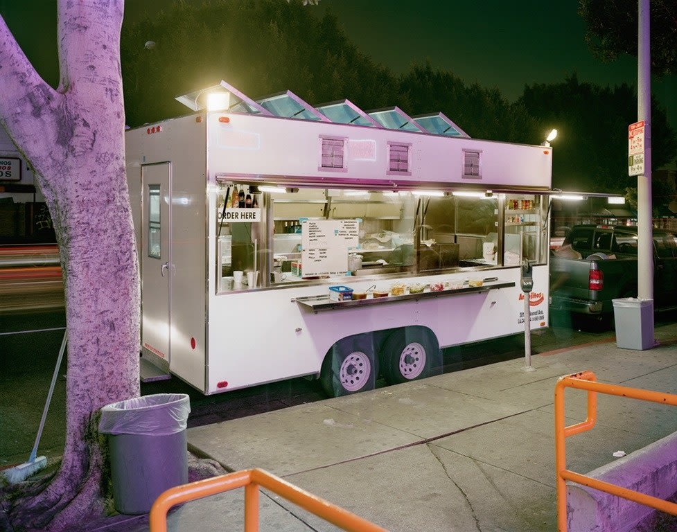 Jim Dow, Taco Truck in Front of Check Cashing Office, Los Angeles, CA, 2009