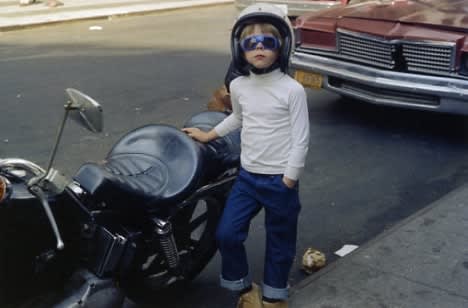 Helen Levitt, Untitled, New York (boy with motorcycle), 1972/1997