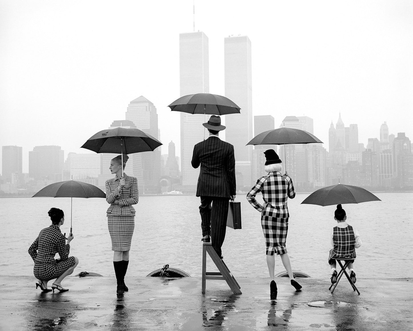 Rodney Smith, Skyline, Hudson River, New York,, 1995