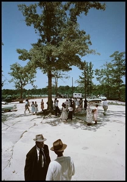 Gordon Parks, People Arriving For Funeral, Shady Grove, Alabama (37.031), 1956