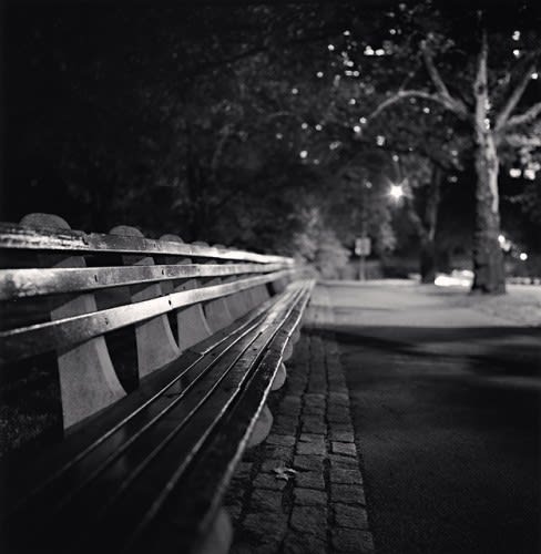 Michael Kenna, Central Park Bench, New York, New York, 2000