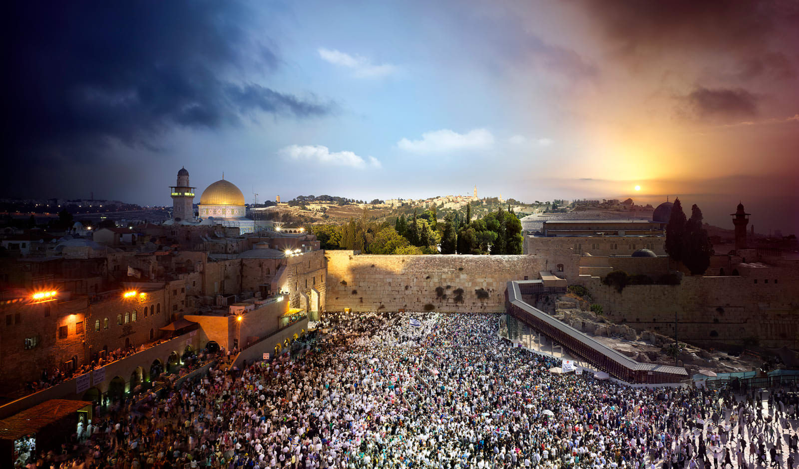 Stephen Wilkes, Western Wall, Jerusalem, Israel, Day to Night™, 2012
