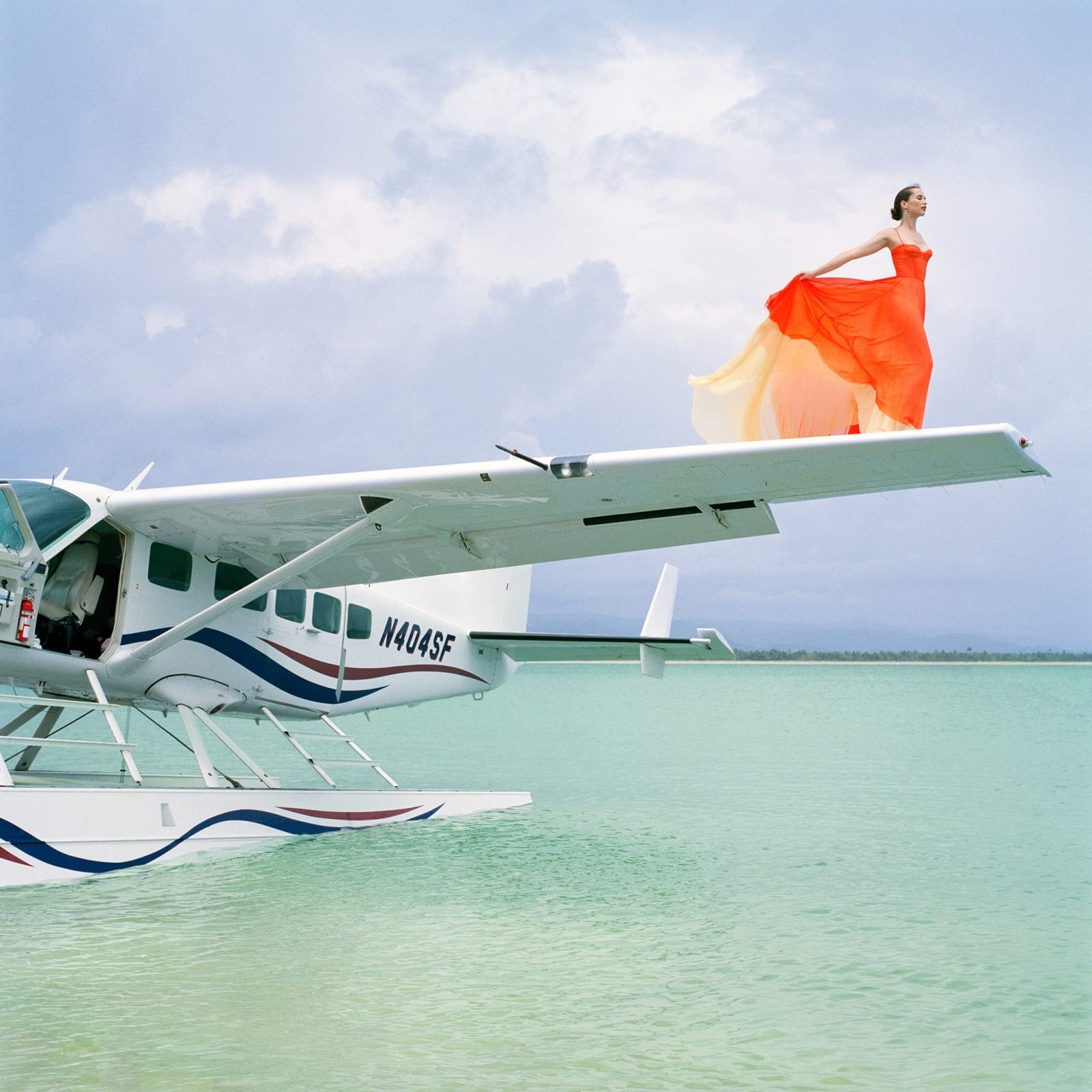 Rodney Smith, Saori on Seaplane Wing, Dominican Republic (B), 2009